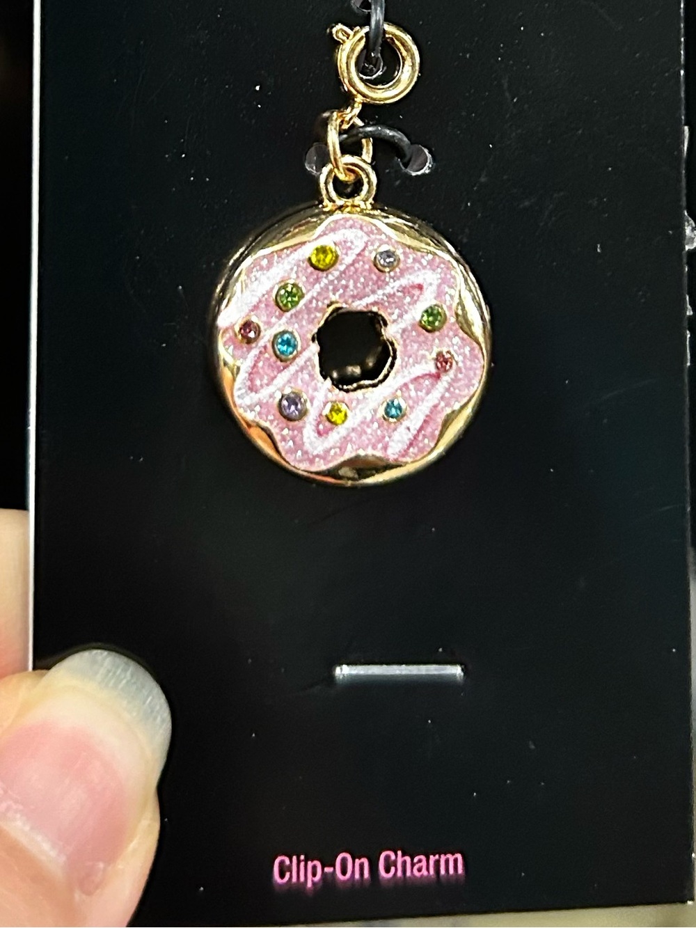Pink Donut Clip-On Charm
